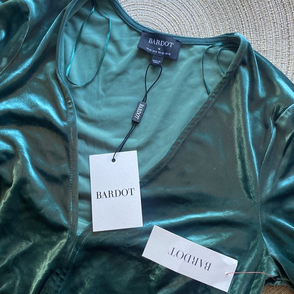 Revolve x Bardot Bryony Bodysuit in Turquoise - Picture 7 of 7